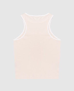 Balmain Children's beige T-shirt with logo BY8A12Z3277610