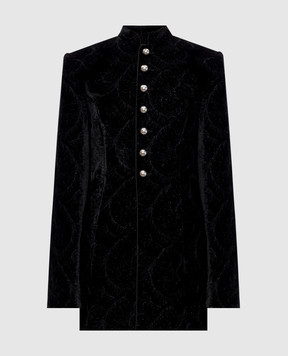 Ann Demeulemeester Yana Marsina black velvet jacket with silk B0014267FA753