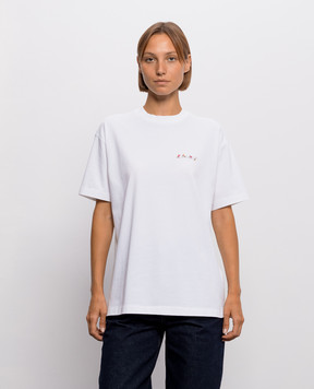 Off-White Arrow Chone Flower White T-Shirt 2FA00645T