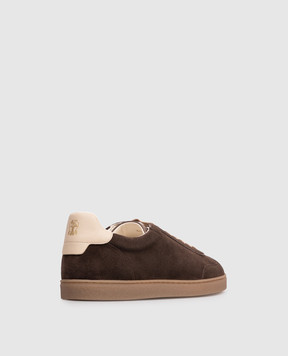 Brunello Cucinelli Brown suede sneakers MZUSGGJ336