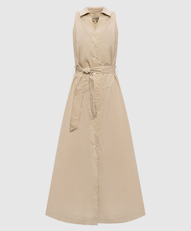 Beige shirt dress