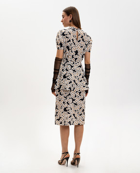 Valentino White silk dress with floral print 8B3VAJ809WW