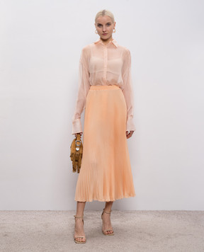 Ermanno Scervino Pink silk blouse D482K387FWB