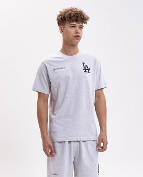 Sporty & Rich Dodgers Serif grey melange t-shirt TO119714669GY03