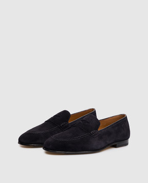 Doucal's Navy blue suede loafers DU2983PANNUF009