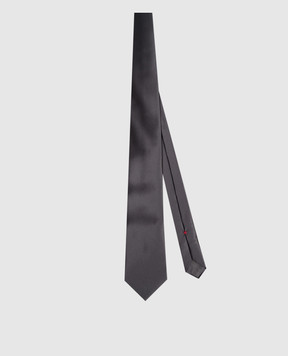 Brunello Cucinelli Gray silk tie MR8130018P
