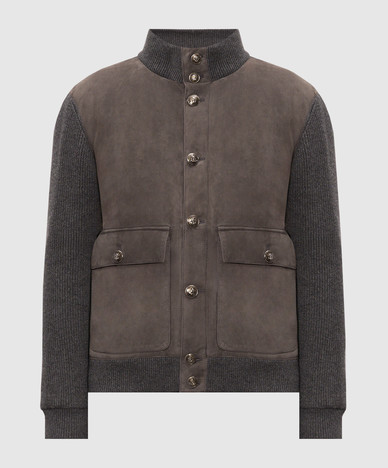 Gray combination jacket