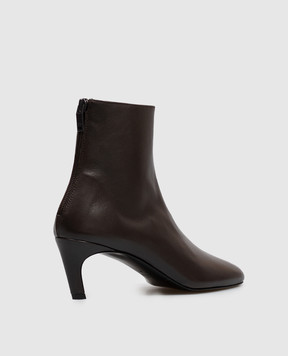 Toteme Brown leather ankle boots 263WAS0354LE0231