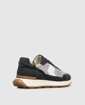 Canali Gray combination sneakers RC01363491232