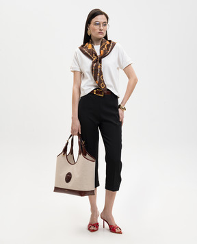 Versace White T-shirt with embroidery 10236941A17888