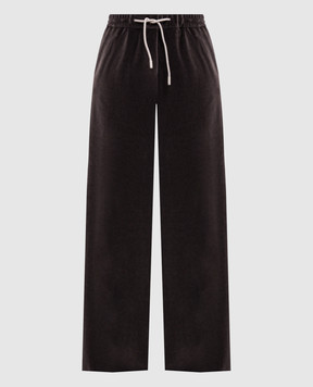 Marco Pescarolo Brown velvet pants FENCYD54Y21