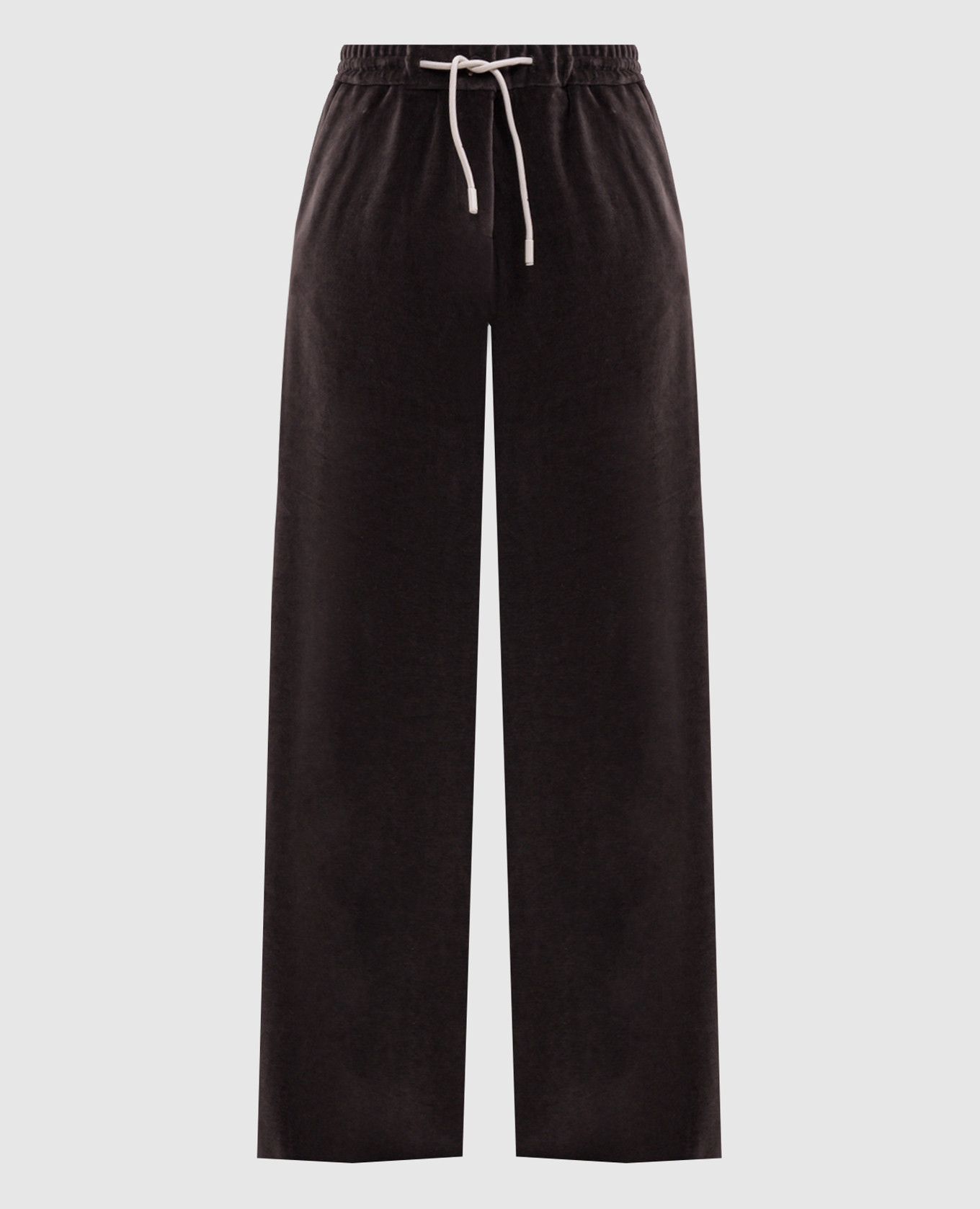 Bruine fluwelen broek