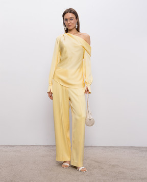 Simkhai Alice yellow one-shoulder blouse 2262081Q
