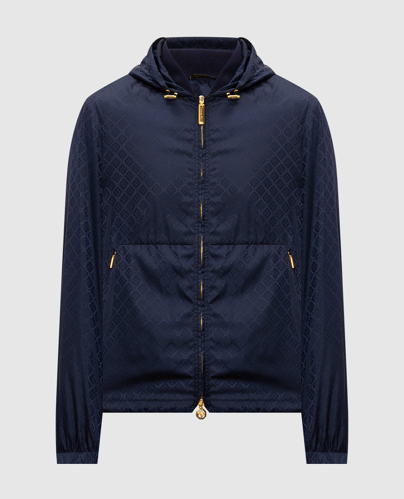 Blue jacket with hood