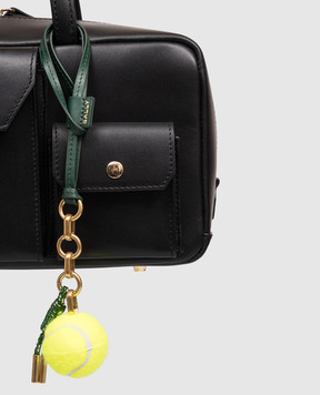 Bally Green tennis ball shaped bag keychain WLK01FVT961