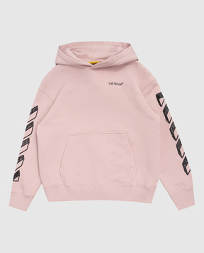 Off-White Children's pink hoodie with print 44GBB002S26F005
