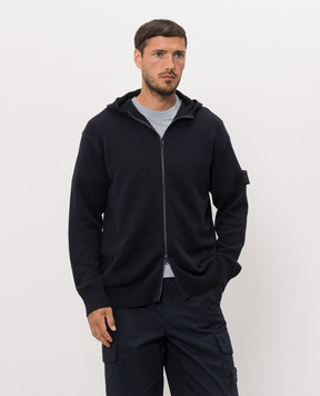 Stone Island Blue cashmere sports jacket L2S155100064S00FA