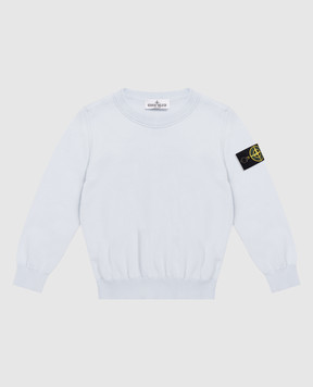 Stone Island Children's blue jumper with logo L1S165100001S00B268