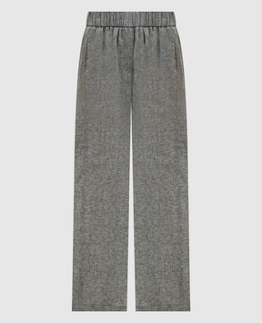 Peserico Gray linen palazzo P0405202600