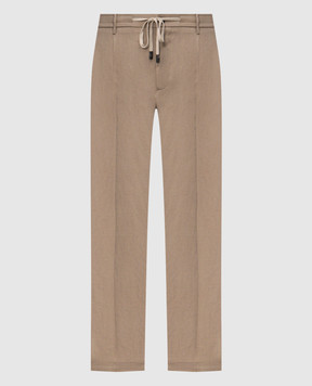 Peserico Beige linen pants R54274D02597