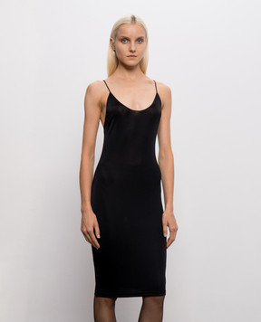Saint Laurent Black dress with an open back 868281Y38DS