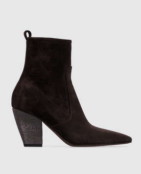 Brunello Cucinelli Brown suede Cossacks MZSFC2600