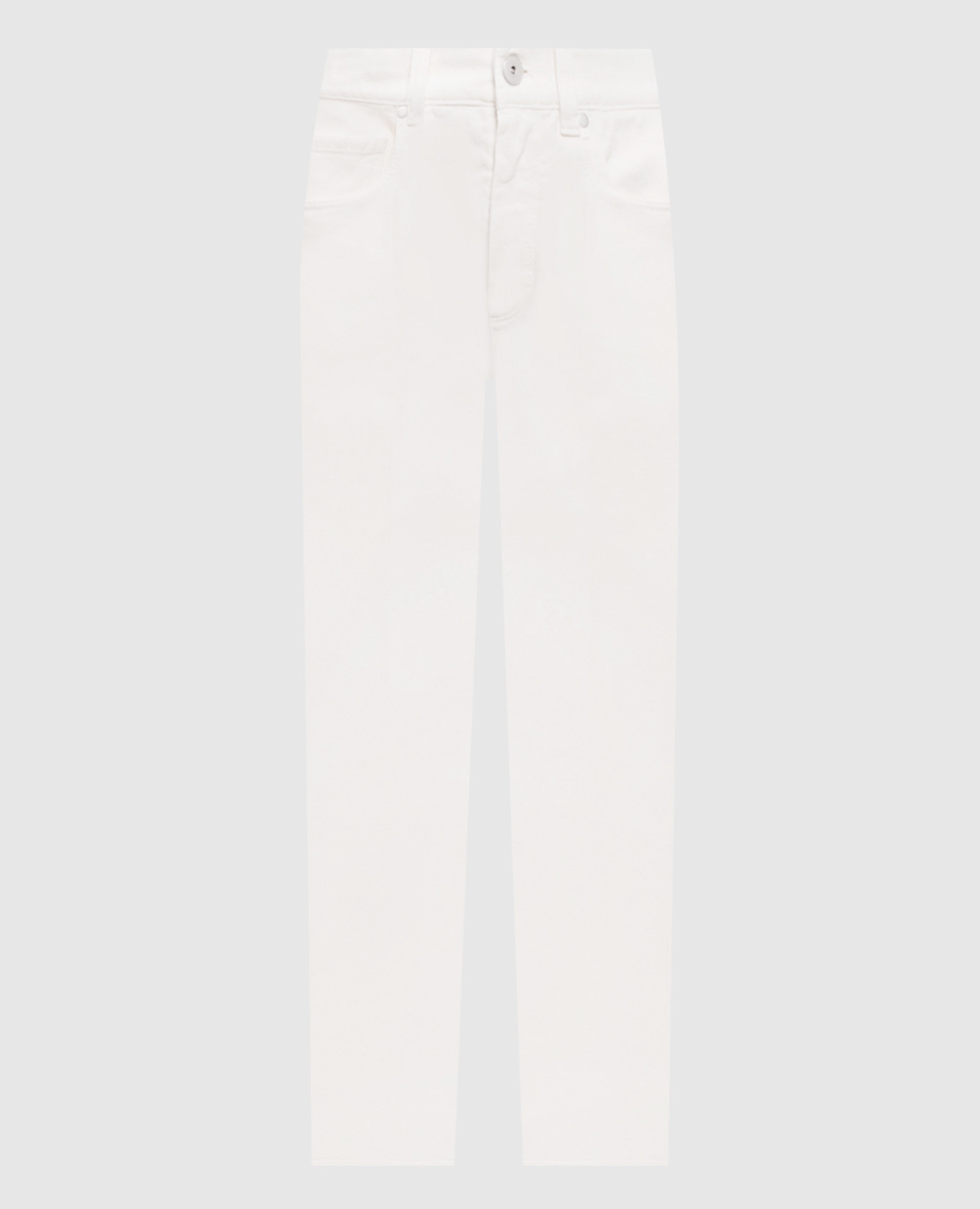 White jeans with a patch