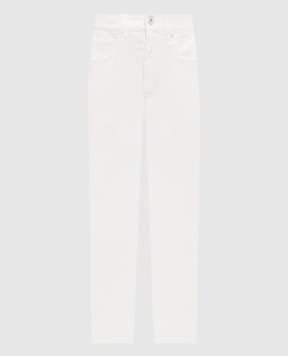 Brunello Cucinelli White jeans with a patch M0H81P5568
