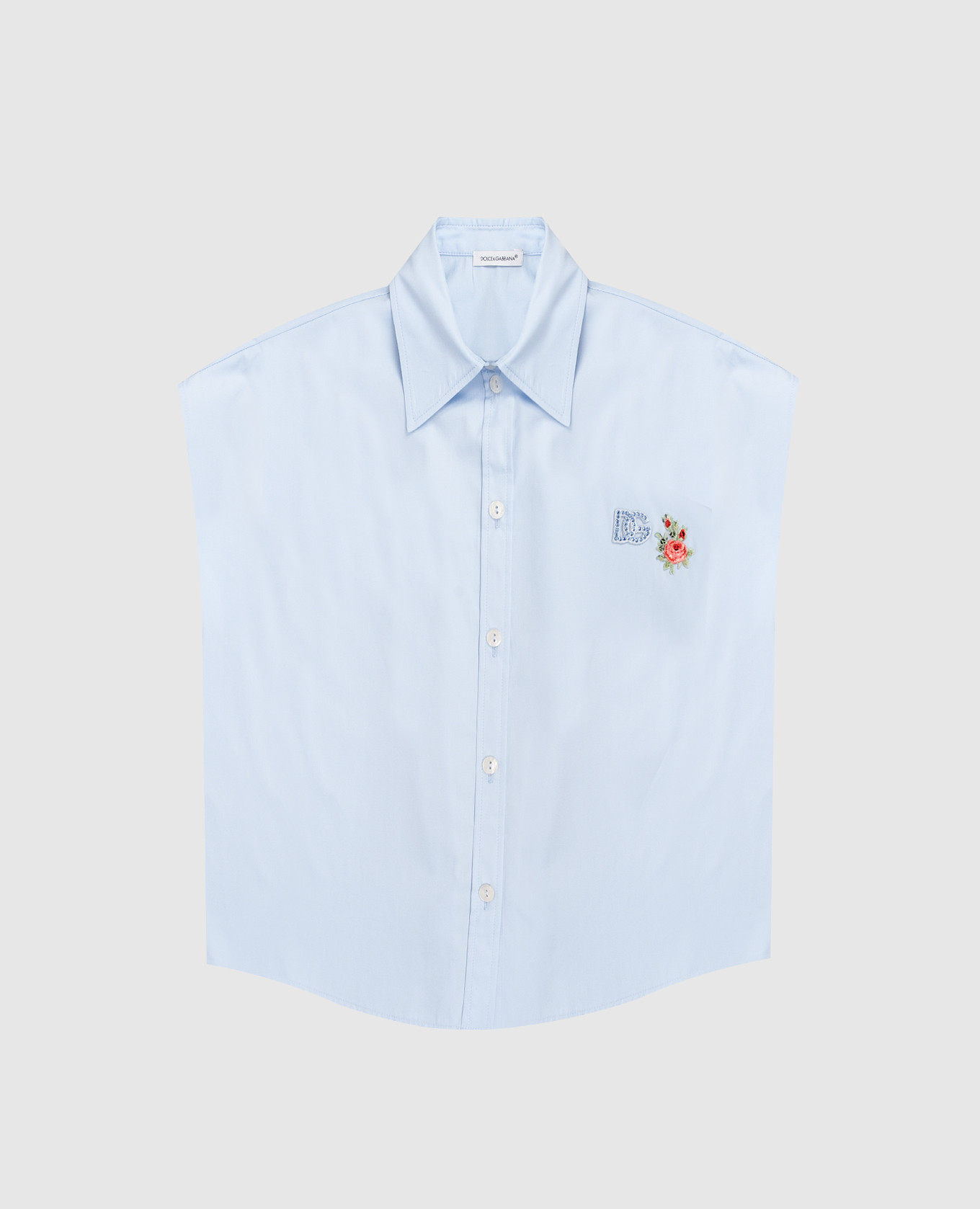 Children's blue shirt with monogram Dolce&Gabbana