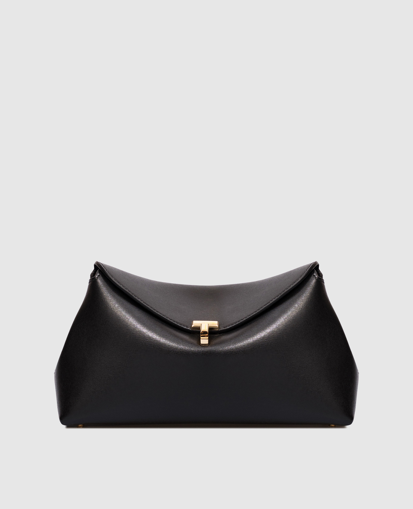 

Black leather T-Lock bag Toteme