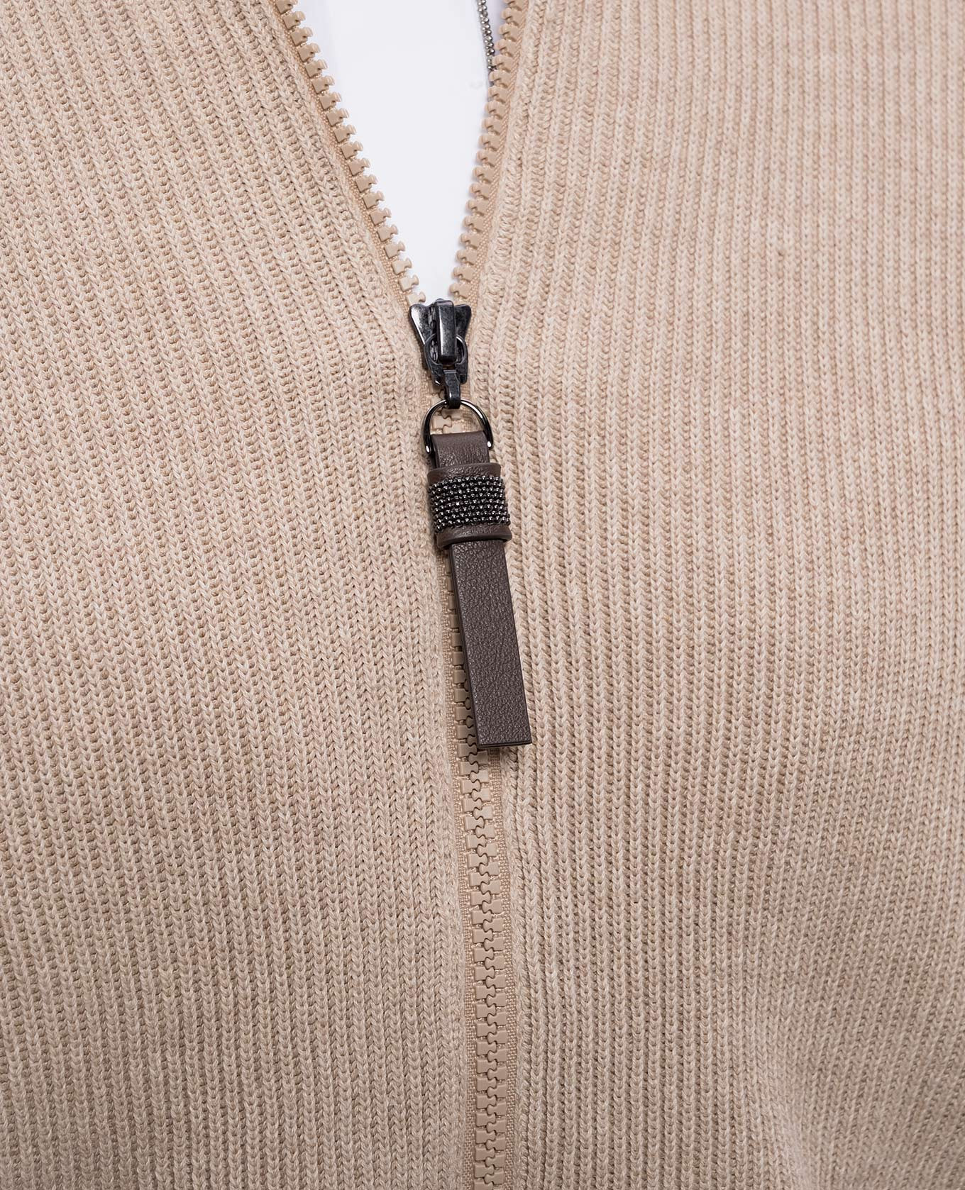 

Beige cotton cardigan Brunello Cucinelli
