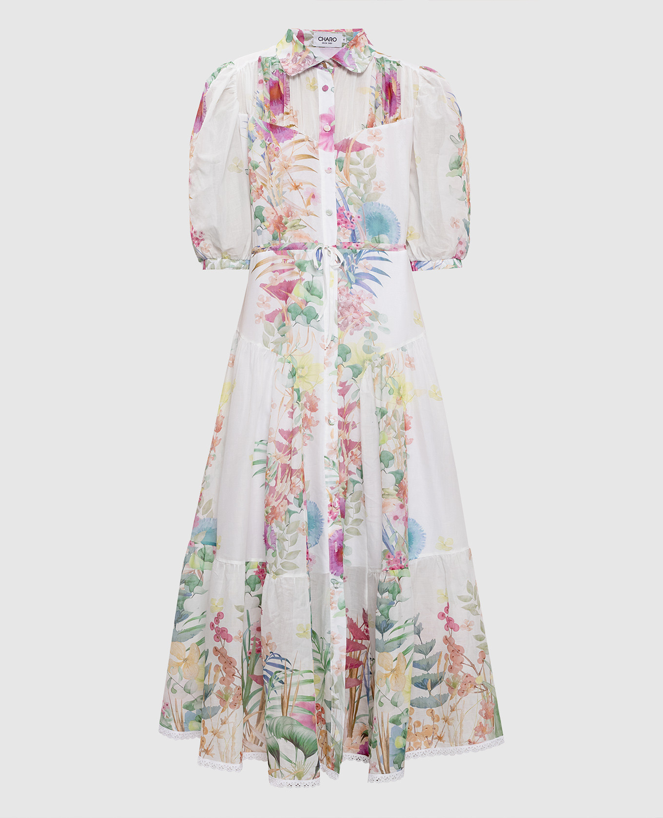 

Lotus floral print maxi dress Charo Ruiz, White
