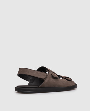 Doucal's Brown nubuck sandals DU3030MYKOUF249