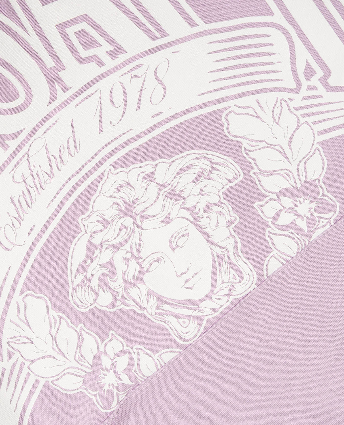 

Children's purple hoodie with logo print Versace, Violet