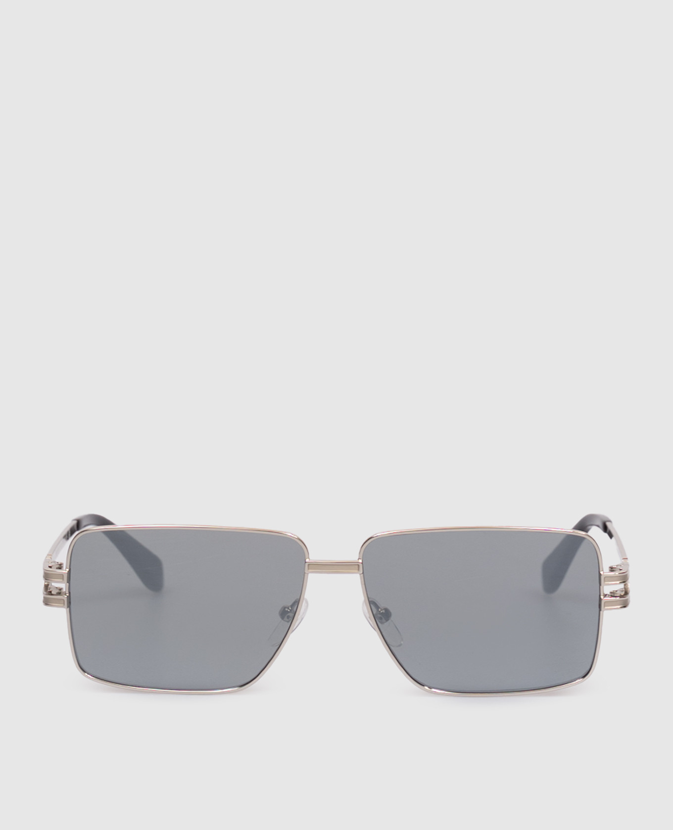 

Silver sunglasses with monogram logo Palm Angels