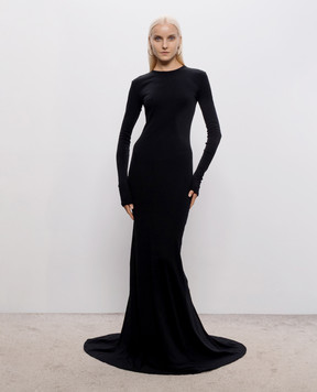 Ann Demeulemeester Jesse black maxi dress B0011347FA045