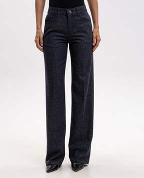 Marco Pescarolo Blue wool pants FEMMENA5TD5482