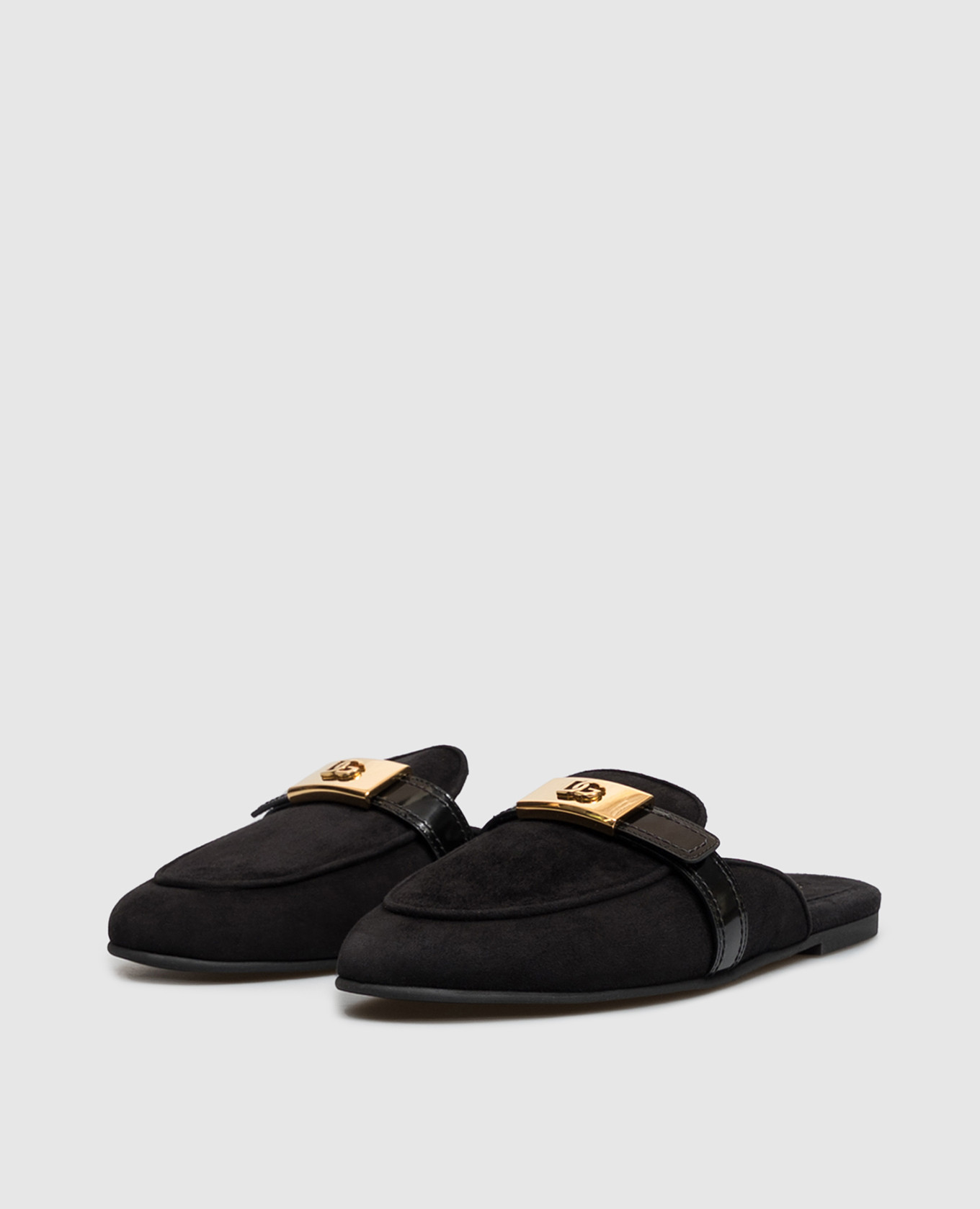 Black suede mules Dolce&Gabbana 2