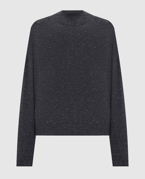 Peserico Gray wool sweater with lurex A99270F1809771