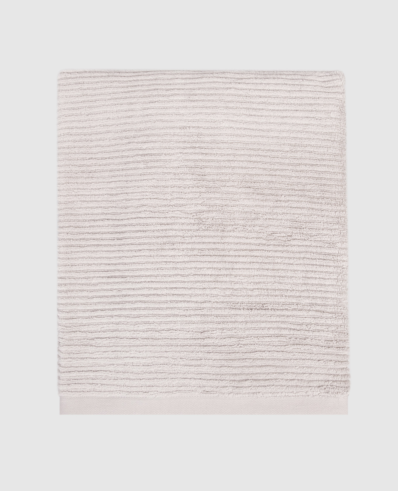 

Slim striped grey terry towel L'appartement, White
