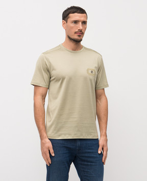 Stefano Ricci Green T-shirt with logo MNH6104960TE0001