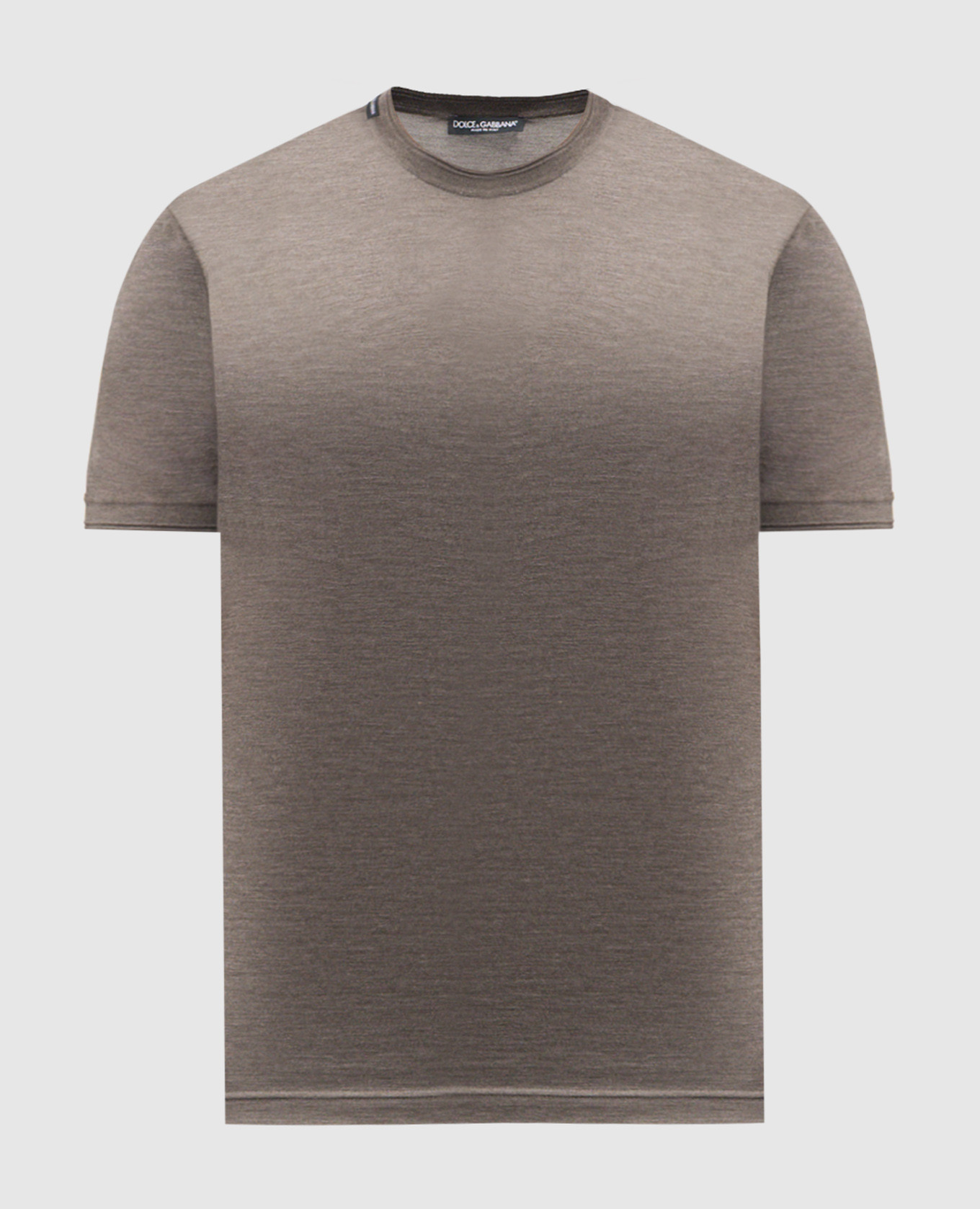 

Brown silk T-shirt Dolce&Gabbana