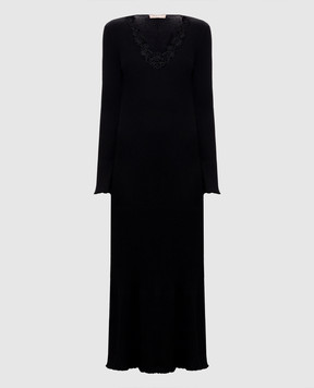 Twinset Black dress with lace 262TT3043
