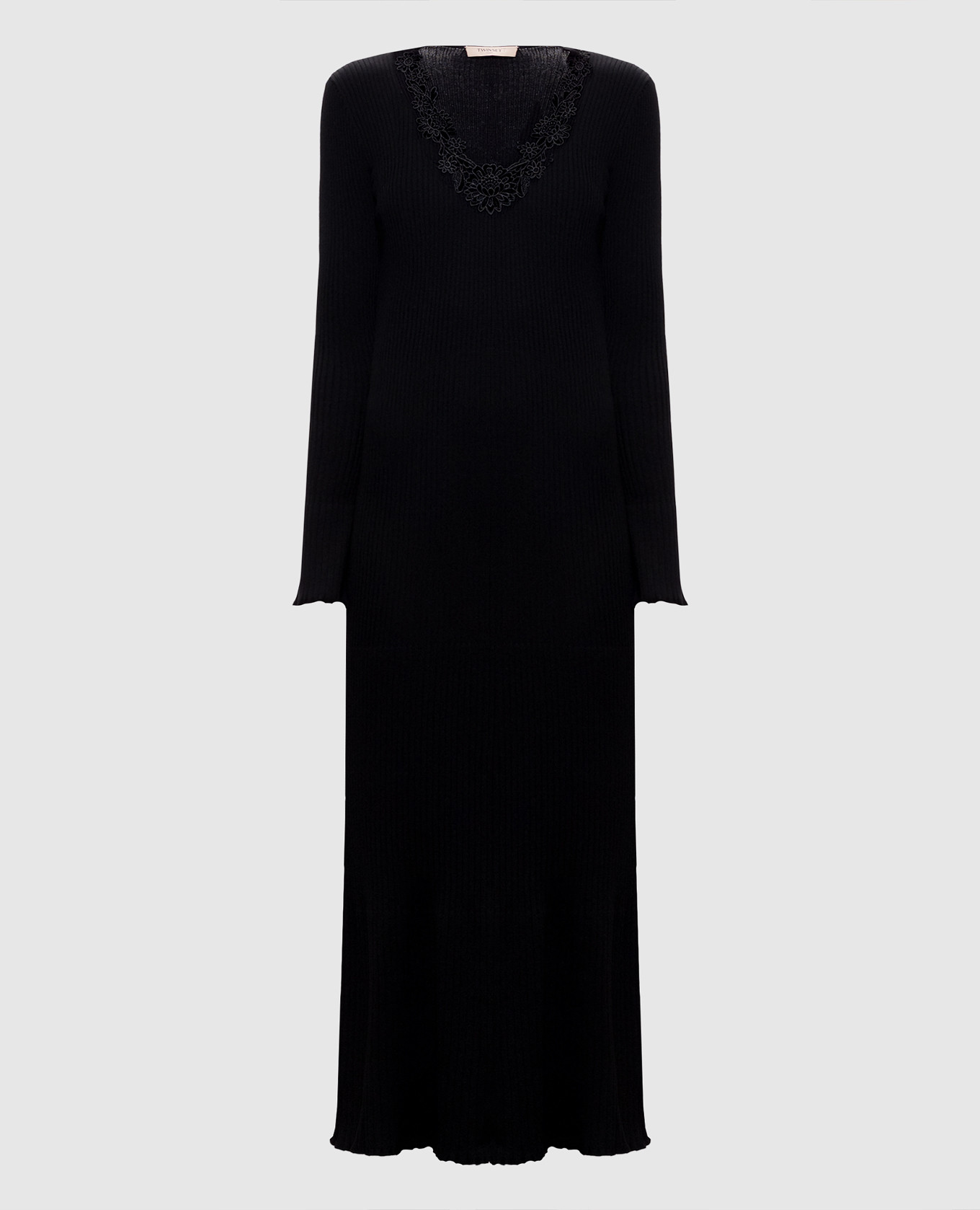 Black dress with lace Twinset