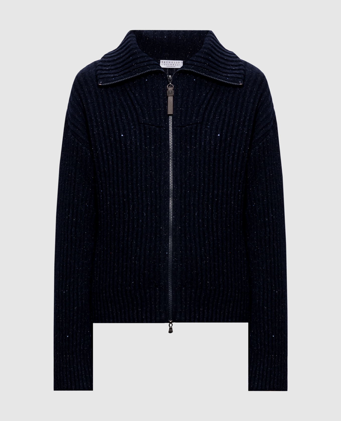 Blue cashmere and silk cardigan