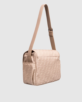 Fendi Beige stroller organizer bag with logo patch 7VB020ARDI