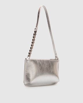 Off-White Silver leather Jitney bag OWWNN34F26LT01