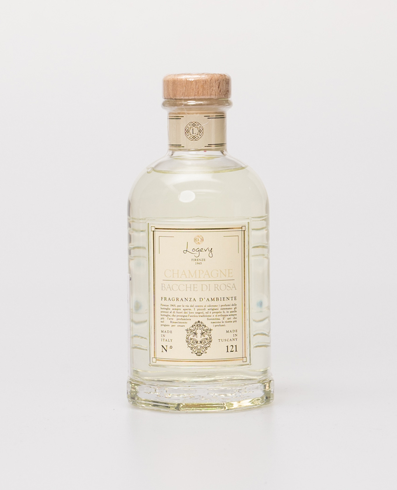 

Aroma diffuser Champagne e bacche di Rosa with logo  Logevy, Yellow