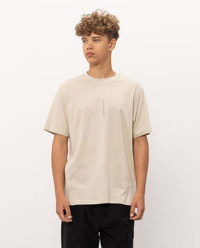 C.P. Company Beige T-shirt with logo print MTS184A005100W