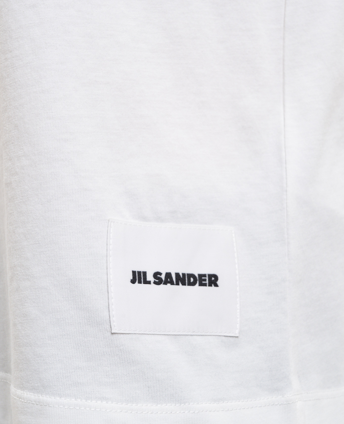 

Set of straight-cut T-shirts with logo Jil Sander, White